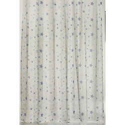 WhiteEgg K072-2 Παιδική Κουρτίνα με Τρέσα 270x280cm Ciel