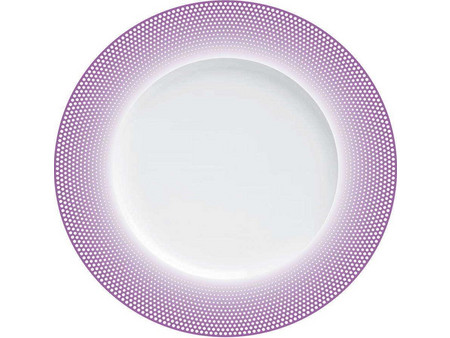Cryspo Trio Πιάτο Ρηχό Πορσελάνης Bonito Purple 27cm