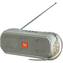 T&G TG-280 Ηχείο Bluetooth 5W με Ραδιόφωνο Γκρι