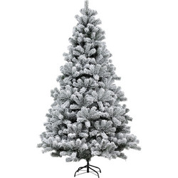 Χριστουγεννιάτικο Δέντρο Xmasfest Deluxe Flocked Χιονισμένο 210cm Πράσινο 1133151