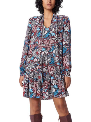 Diane Von Furstenberg Mini Καθημερινό Φόρεμα Floral Πολύχρωμο DVFDL3Q028FLPWP-B2362