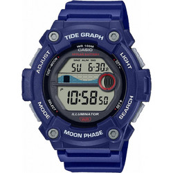 Casio Standard Ψηφιακό Ανδρικό Ρολόι Χρονογράφος με Μπλε Καουτσούκ Λουράκι WS-1300H-2AVEF