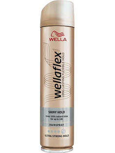 Wella Wellaflex Shiny Ultra Strong Λακ Μαλλιών για Λάμψη Πολύ Δυνατό Κράτημα 250ml