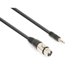 VONYX CX320-05 Καλώδιο XLR 3-Pin Θηλυκό Σε Jack 3.5mm Stereo Αρσενικό Μήκους 0.5m