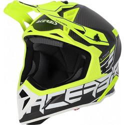Acerbis Steel Carbon Black / Fluo-Yellow Κράνος Μηχανής Motocross 1000gr