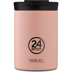 24Bottles Travel Tumbler 
 Stone Dusty Pink 350ml