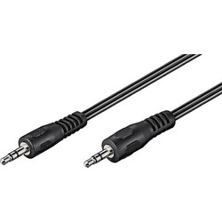 GOOBAY καλώδιο ήχου 3.5mm, 3 pin stereo, 1.5m, μαύρο - GOOBAY (50019) 15637