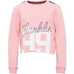 Franklin & Marshall Παιδικό Crop Top Μακρυμάνικο Ροζ FMS0165-100