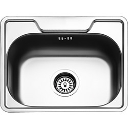 Fortinox Valley 25046 Ένθετος Νεροχύτης Inox Ματ 46x37cm