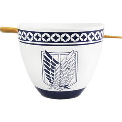 ATTACK ON TITAN - Ramen Bowl with Chopstick 470ml - Emblem