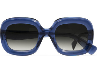 Folc Zoe BLUE Γυναικεία Γυαλιά Ηλίου Oversized Κοκάλινα Μπλε με Μαύρο Degradee Φακό