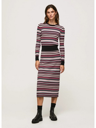 Pepe Jeans Tiffani Midi Καθημερινό Φόρεμα Πλεκτό PL901022-0AA