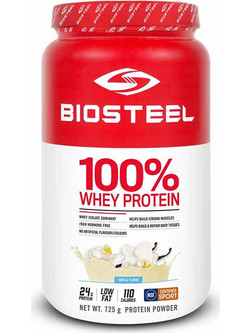 Biosteel 100% Whey Vanilla Πρωτεΐνη Ορού Γάλακτος Γράμμωσης Χωρίς Γλουτένη 725gr