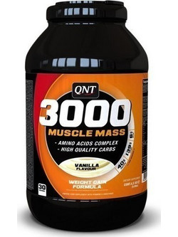 QNT 3000 Muscle Mass Vanilla Πρωτεΐνη Ορού Γάλακτος Όγκου 1.3kg