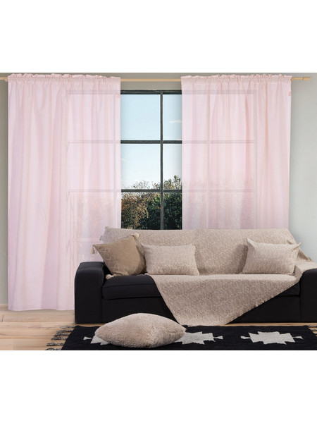 Nef-Nef Κουρτίνα με Τρέσα 140x270 Dione Pink
