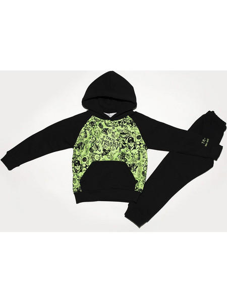 Emery Kids Παιδικό Σετ Φόρμας Μαύρο 12-559