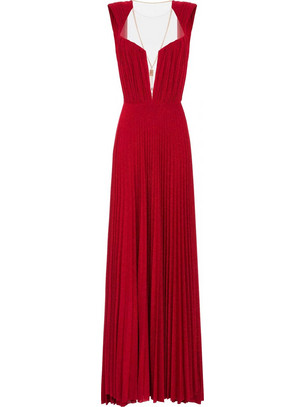 Elisabetta Franchi Maxi Καλοκαιρινό Φόρεμα για Γάμο / Βάπτιση Κόκκινο AB23527E2V650-AU2