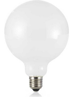 Ideal Lux Λάμπα E27_GLOBO_D125_08W_3000K_CRI80_BIANCO 8W Λευκό