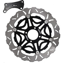 Δισκόπλακα 300mm Yamaha Crypton X 135 APIDO μαύρη + αντάπτορας μαύρος