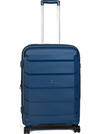 Airtex 27561-03 Βαλίτσα Μεσαία 67.5x47x31cm με 4 Ρόδες Μπλε