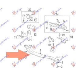 Γεφυρα Μηχανης (Γ) Hyundai Accent H/B 94-97 - 078200910