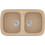 Sanitec Classic 312 Επικαθήμενος Νεροχύτης Γρανίτη Ματ Granite Beige 82x50cm