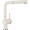 Blanco Linus-S 526959 Μπαταρία Κουζίνας Πάγκου Διπλής Παροχής Ανάμεικτη με Ντουζ Λευκή