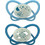 Nip First Moments Butterfly Night Ορθοδοντικές Πιπίλες Σιλικόνης 0-6m Μπλε 2τμχ
