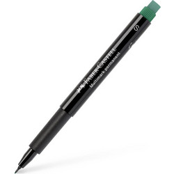 Μαρκαδόρος Ανεξίτηλος Faber Castell S 1523 Πράσινο Μedium 0.4 Multimarker Permament με γόμα CD/DVD 152363