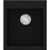 Sanitec Ultra Granite 813 Υποκαθήμενος Νεροχύτης Γρανίτη Ματ Nero 45x50cm