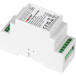GLOBOSTAR(R) 71415 MiBOXER LS2S AURORA DIN Rail Dimmer + RGB+CCT Controller 1/2/3/4/5CH DC 12-24V 10A 240W Max IP20 - RF 2.4GHz + Auto-Transmit + Sync - M9xΠ3.4xΥ6cm