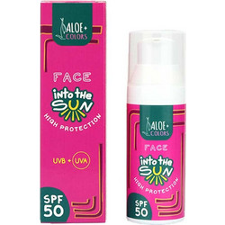 Aloe+ Colors Into The Sun Αντηλιακή Κρέμα Προσώπου SPF50 50ml