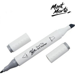 Mont Marte Art Marker Dual Tip GY4 Cool Grey No CG1 - Μαρκαδόρος Ζωγραφικής No CG1 Γκρι MGRD0057_01