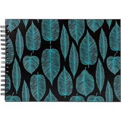 Άλμπουμ Panodia TRENDY MEMORY spiral 34X23cm με 60 μαύρες σελίδες (LEAVES) (276194)