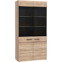 Βιτρίνα Solo Sonoma 100X41X197 cm TO-SOLO2W Μελαμίνη
