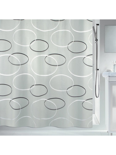 Κουρτίνα Μπάνιου Υφασμάτινη 180x200 Anello Grey 02111.002 Spirella Dimitrakas
