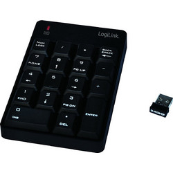 LogiLink ID0120 Black Ασύρματο Αριθμητικό Πληκτρολόγιο