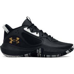 Under Armour Lockdown 6 GS Παιδικά Αθλητικά Παπούτσια για Μπάσκετ Μαύρα 3025617-003