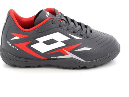 Lotto Solista 700 VI TF JR 218137-6VS Παιδικά Ποδοσφαιρικά Παπούτσια με Σχάρα Κόκκινα Γκρι