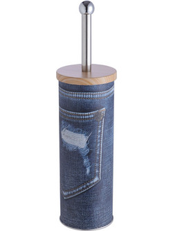Πιγκάλ Τουαλέτας Μεταλλικό Jean με Εφέ Ξύλου Decor