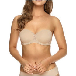 Viania γυναικείο σουτιέν μπέζ strapless 211414