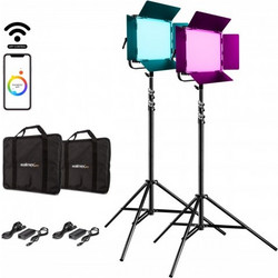 Walimex pro LED Rainbow 100W RGBWW Set 2