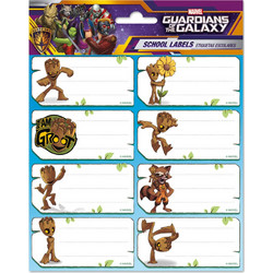 Ετικέτες αυτοκόλλητες Set 16 Self Adhesive Labels - Guardians of the Galaxy - Groot - ELE0292