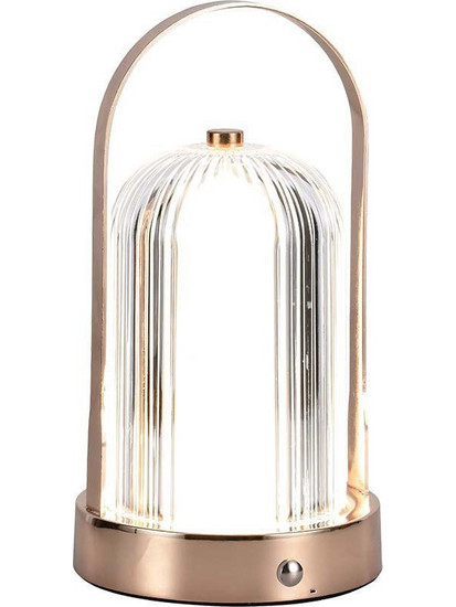 V-Tac 55LM Πορτατίφ Αφής LED με Μπαταρία Χρυσό