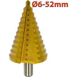 PASCO 004975 Κλιμακωτή φρέζα - Step drill 6-52m