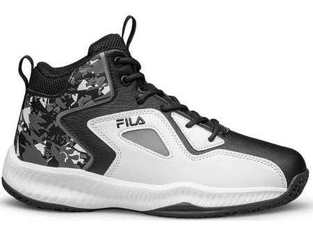 Fila Pick Nanobionic Παιδικά Αθλητικά Παπούτσια για Μπάσκετ Μαύρα Λευκά 3AF33053-010