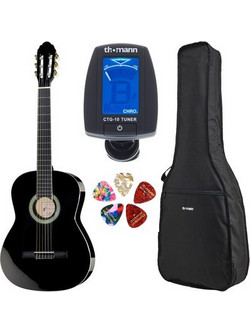 Harley Benton CG-200 4/4 Black Set 2