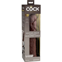 Pipedream King Cock Two Cocks 11" Ρεαλιστικό Dildo με Βεντούζα 28cm Καφέ