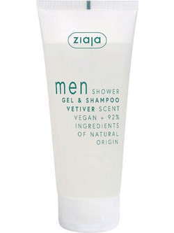 Ziaja Vetiver Men Shower Gel & Shampoo Φυτικό Σαμπουάν 200ml