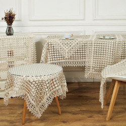 Κέντημα σετ 5 τεμ κρεμ Liolios Home 2184 FX-2